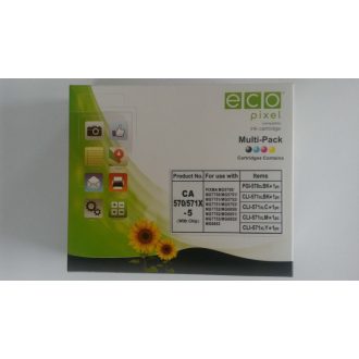   Utángyártott CANON CLI-571XL Tintapatron Multipack BKCMY 5db-os ECOPIXEL BRAND