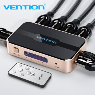 Vention HDMI (5be-1ki, fekete&arany), switcher acdg0 (RR)