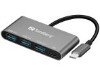 Sandberg USB-C -> 3*USB + PD, hub