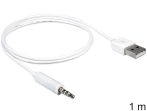 DeLock Cable USB 2.0 Type-A male > USB 2.0 Mini-B male 0,5m transparent (Gyártói cikkszám: 83904)