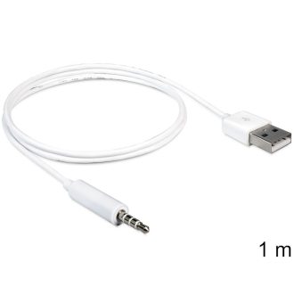 DeLock Cable USB 2.0 Type-A male > USB 2.0 Mini-B male 0,5m transparent (Gyártói cikkszám: 83904)