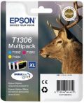   Epson T1306 Tintapatron multipack Stylus 525WD nyomtatóhoz, EPSON c+m+y, 30,3ml Eredeti kellékanyag