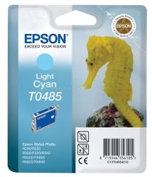 Epson T0485 Patron Light Cyan 13ml (Eredeti)  R200 R220 R300 R300M R320 R340 RX500 RX600 RX620 RX640