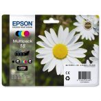   Epson T1806 Tintapatron mutipack XP 30, 102, 202, 205 nyomtatókhoz, EPSON b+c+m+y, 15,1ml Eredeti kellékanyag Termékkód: C13T18064012