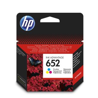   HP F6V24AE Tintapatron Color 200 oldal kapacitás No.652 (RR)