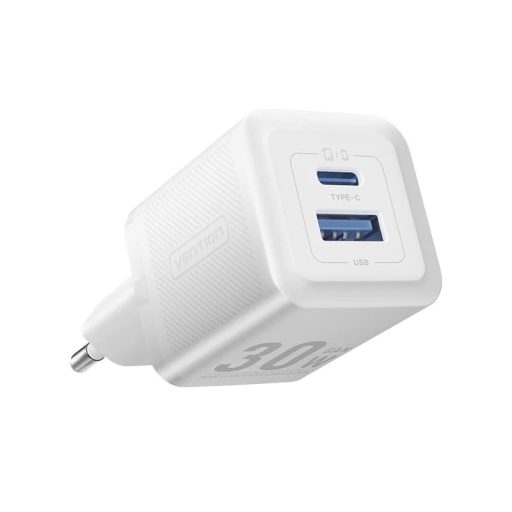 Vention USB-A+A (2port,30W/30W,autós), töltő FFEH0 (RR)