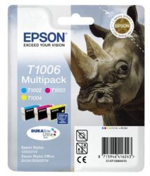 Epson T10064010 Tintapatron multipack Stylus SX600FW nyomtatóhoz, EPSON c+m+y, 33,3ml Eredeti kellékanyag