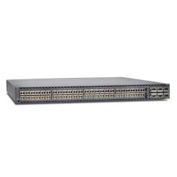 JUNIPER QFX5100-48S-DC-AFO - QFX5100, 48 SFP+/SFP ports, 6 QSFP ports, redundant fans, redundant power supplies, Built in Port to PSU air flow