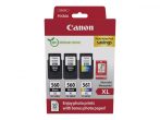   Canon PG-560XLx2 (2x14,3 ml) + CL-561XL (1x12,2 ml) + 50 lap GP501 10x15 fényes fotópapír Multipack