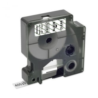   Utángyártott DYMO D1 40910 9mm x 7m átlátszó-fekete #S0720670