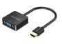   Vention HDMI -> VGA, 0,15m, (+ Micro USB/F & Audio Port, fekete), konverter