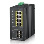 ZyXEL-12-port-Gigabit-WebManaged-switch-8x-GbE-4x-SFP-PoE-8023at-30W-Po