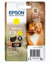 Epson T3794 Patron Yellow 9,3ml 378XL (Eredeti)  C13T37944010 Epson XP-8500  XP-8605 XP-15000