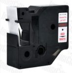 Utángyártott DYMO D1 45805 19mm x 7m fehér-piros #S0720850 Utángyártott DYMO D1 45805 19mm x 7m fehér-piros #S0720850