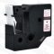 Utángyártott DYMO D1 45805 19mm x 7m fehér-piros #S0720850
