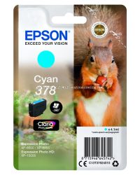 Epson T3782 Patron Cyan 5,5ml 378 (Eredeti) 	C13T37824010