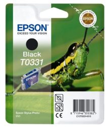 Epson T03314010 Tintapatron StylusPhoto C950 nyomtatóhoz, EPSON fekete, 17ml Eredeti kellékanyag