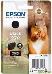 Epson T3781 Patron Black 5,5ml 378 (Eredeti)  C13T37814010 Epson XP-8500  XP-8605 XP-15000