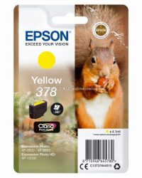 Epson T3784 Patron Yellow 5,5ml 378 (Eredeti)  C13T37844010 Epson XP-15000 XP-8000 XP-8605