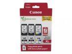   Canon PG-545XLx2 (2x15 ml) + CL-546XL (1x13 ml) + 50 lap GP501 10x15 fényes fotópapír Multipack