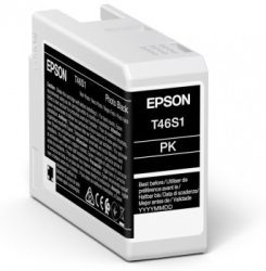 EPSON T46S1 PATRON PHOTO BLACK 25ML (EREDETI) Termékkód: C13T46S100 Szín: Photo Black Űrtartalom: 25 ml