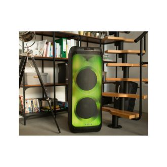   BLAUPUNKT PB12DB Bluetooth party hangszóró, karaoke, 2 db mikrofon, LED, 1600W, Fekete (RTVBLAS017) Gyártói cikkszám: PB12DB (RR)