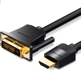 Vention HDMI -> DVI,  (fekete), 1,5m, kábel