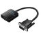 Vention VGA -> HDMI/ Micro USB-B/F /3.5mm/F, (fekete), 0,15m, konverter
