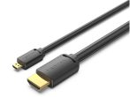   Vention micro HDMI/M -> HDMI/M (4K,HD,fekete), 1,5m, kábel