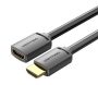   Vention HDMI/M -> HDMI/F (4K, HD, PVC, fekete), 1m, kábel