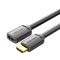 Vention HDMI/M -> HDMI/F (4K, HD, PVC, fekete), 1,5m, kábel