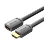   Vention HDMI/M -> HDMI/F (4K, HD, PVC, fekete), 3m, kábel
