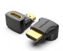 Vention HDMI/M (90fokos) -> HDMI/F (4K,fekete), adapter