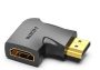   Vention HDMI/M (90fokos) -> HDMI/F (4K,síklapos, fekete), adapter