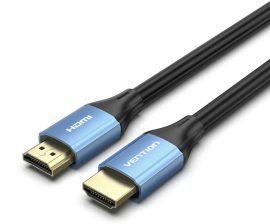 Vention HDMI/M -> HDMI/M (4K, HD, Alu, kék), 1,5m, kábel