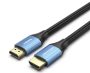 Vention HDMI/M -> HDMI/M (4K, HD, Alu, kék), 3m, kábel