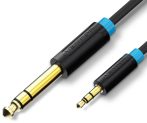   Vention 6.5mm jack/M -> 3.5mm jack/M, (audio,fekete), 5m, kábel