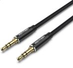   Vention 3.5mm jack/M ->  3.5mm jack/M,  (audio,szövet), 1,5m, kábel