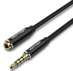   Vention 3.5mm jack/M -> 3.5mm/F , (hosszabbító,audio,fekete),10m, kábel