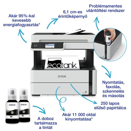 Epson EcoTank M3170 mono tintasugaras multifunkciós nyomtató