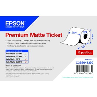 Epson Premium Matte folytonos tekercs 102mm*50fm