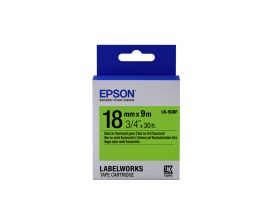 Epson LK-5GBF címkeszalag Black/Green 18mm (9m)