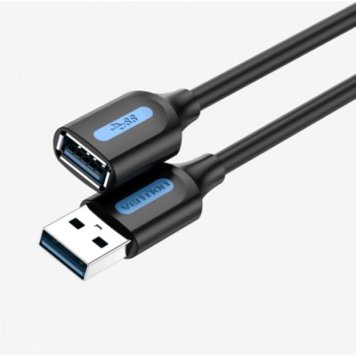 Vention USB-A 3.0/M -> USB-A 3.0/F,  (hosszabbító,PVC), 1,5m, kábel