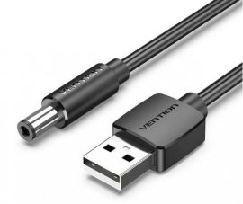 KÁBEL USB-A -> DC 5.5mm, 1m, (fekete), Vention