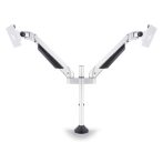   MULTIBRACKETS 2 karos asztali konzol, M VESA Gas Lift Arm Dual White (15-32", max.VESA: 100x100 mm, 10 kg)