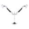 MULTIBRACKETS 2 karos asztali konzol, M VESA Gas Lift Arm Dual White (15-32", max.VESA: 100x100 mm, 10 kg)