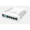 MIKROTIK Switch/Router RB260GS 5x1000Mbps + 1x1000Mbps SFP, Asztali, CSS106-5G-1S