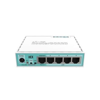   MIKROTIK Vezetékes Router hEX 5x1000Mbps, Beltéri, RB750GR3