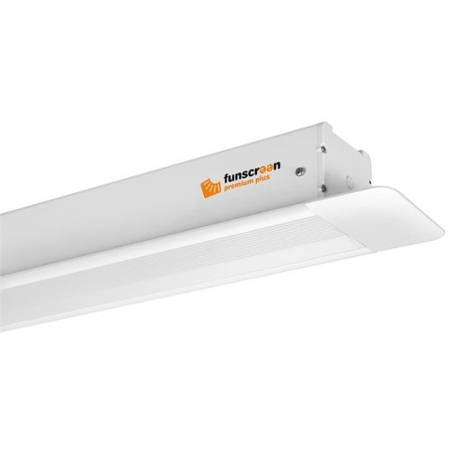 FUNSCREEN 108" (4:3) PREMIUM PLUS motoros Vetítővászon (álmennyezeti, Méret: 231x171 cm, Látható méret: 221x166 cm)