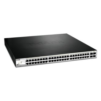   D-LINK Switch 48x1000Mbps (48xPOE) + 4xGigabit kombó SFP Menedzselhető Rackes, DGS-1210-52MP/E